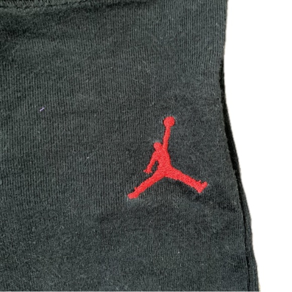 JORDAN Jogger Pants Size 9-12 Months Black Red - Picture 2 of 4